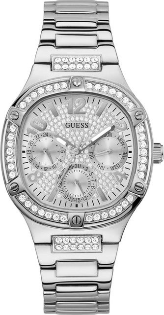 Guess Damenuhr, Edelstahl, Silber, Quarz, 40 mm, Diamantbesetzt - Bild 1