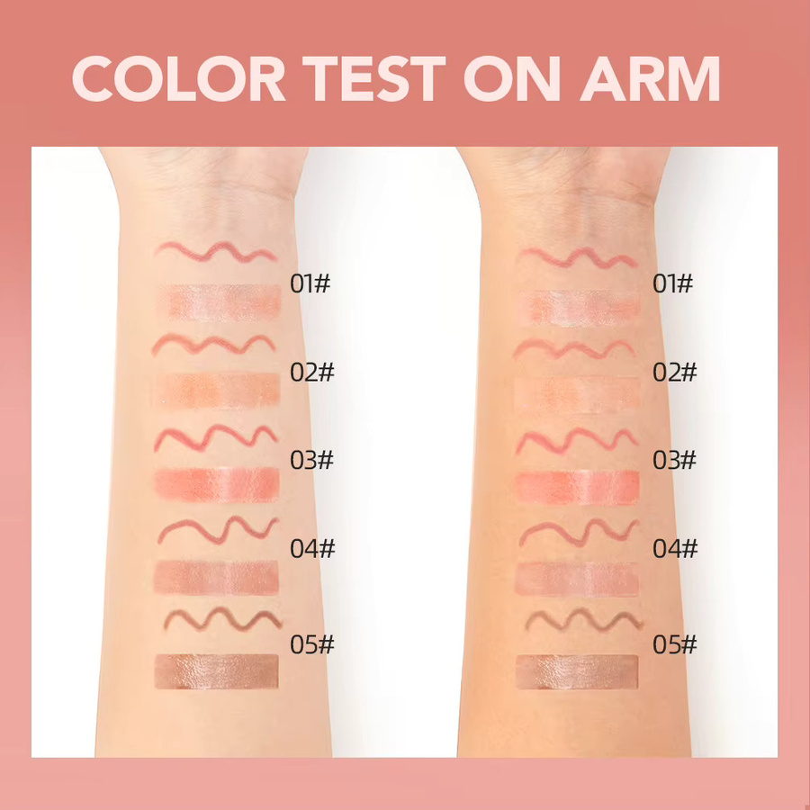 QIBEST Lip Glaze Lipliner Pen 2-in-1 Stick, Matt, Unisex - Bild 3