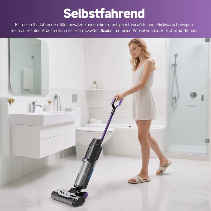 Redkey W15 Kabelloser Nass-Trocken-Staubsauger in Schwarz mit Selbstreinigungsfunktion und intelligenter Schmutzerkennung - Bild 6