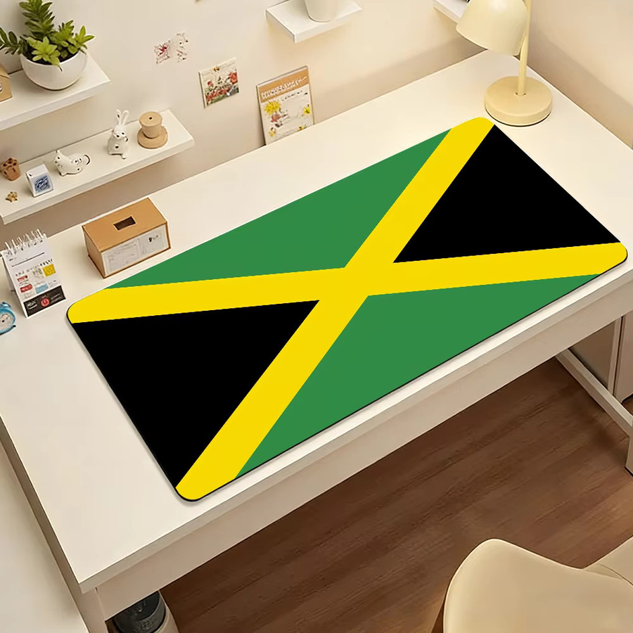 Jamaica Mauspad Groß Multicolour Rutschfeste Wasserdichte Gaming Matte mit Genähtem Rand für Büro und Gaming - Bild 3