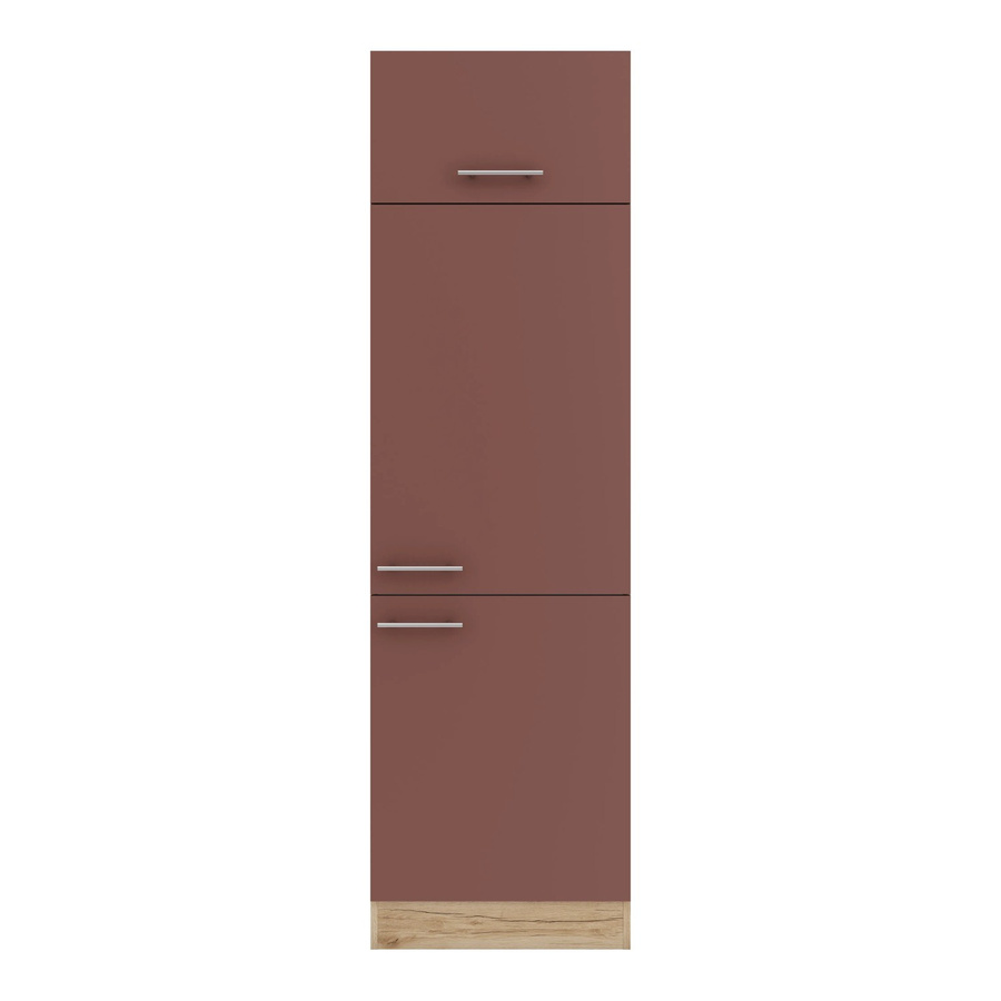 OPTIFIT Bari407 Küchen-Geräteumbauschrank in Rostrot mit modernem Design, Breite: 60 cm - Bild 2
