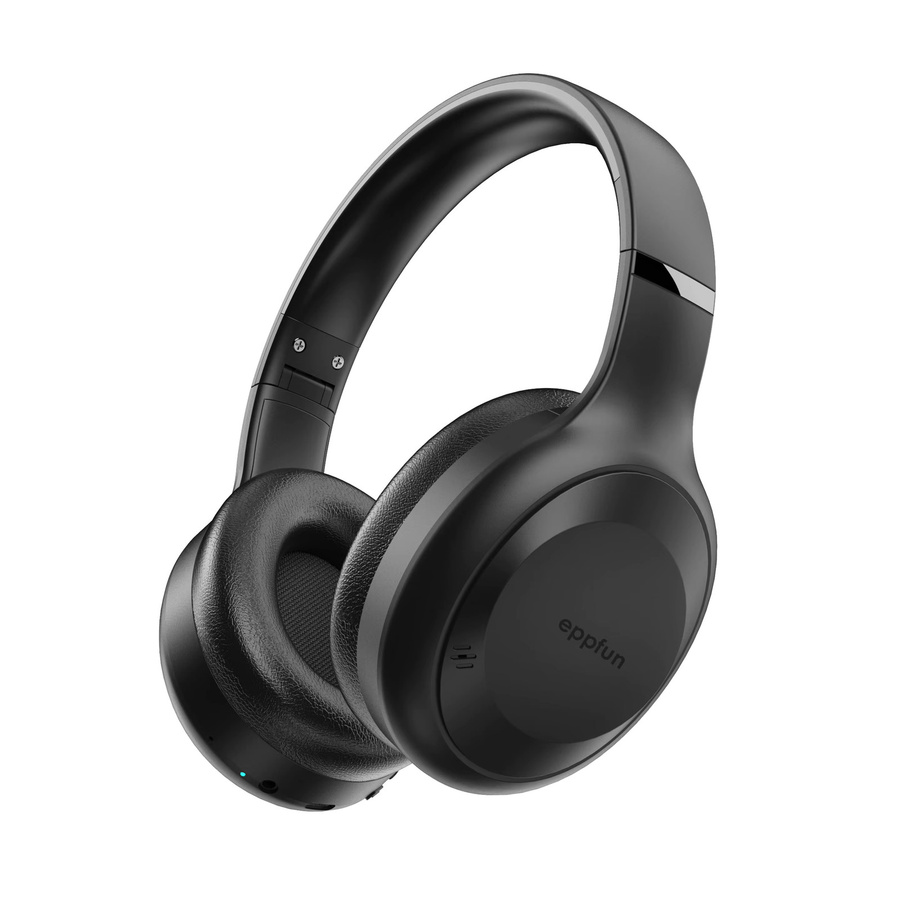 eppfun Bluetooth 5.4 Over-Ear-Kopfhörer mit Auracast, 3,5-mm-AUX-Eingang und 500mAh Akku in Schwarz - Bild 6
