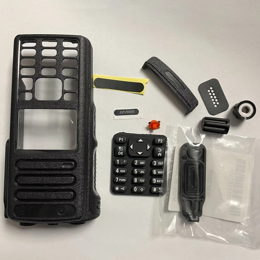 Ersatz-Kunststoffgehäuseabdeckung für Motorola Walkie-Talkie DP4801 DP4801e XIRP8668i DGP8550e in Schwarz - Bild 2