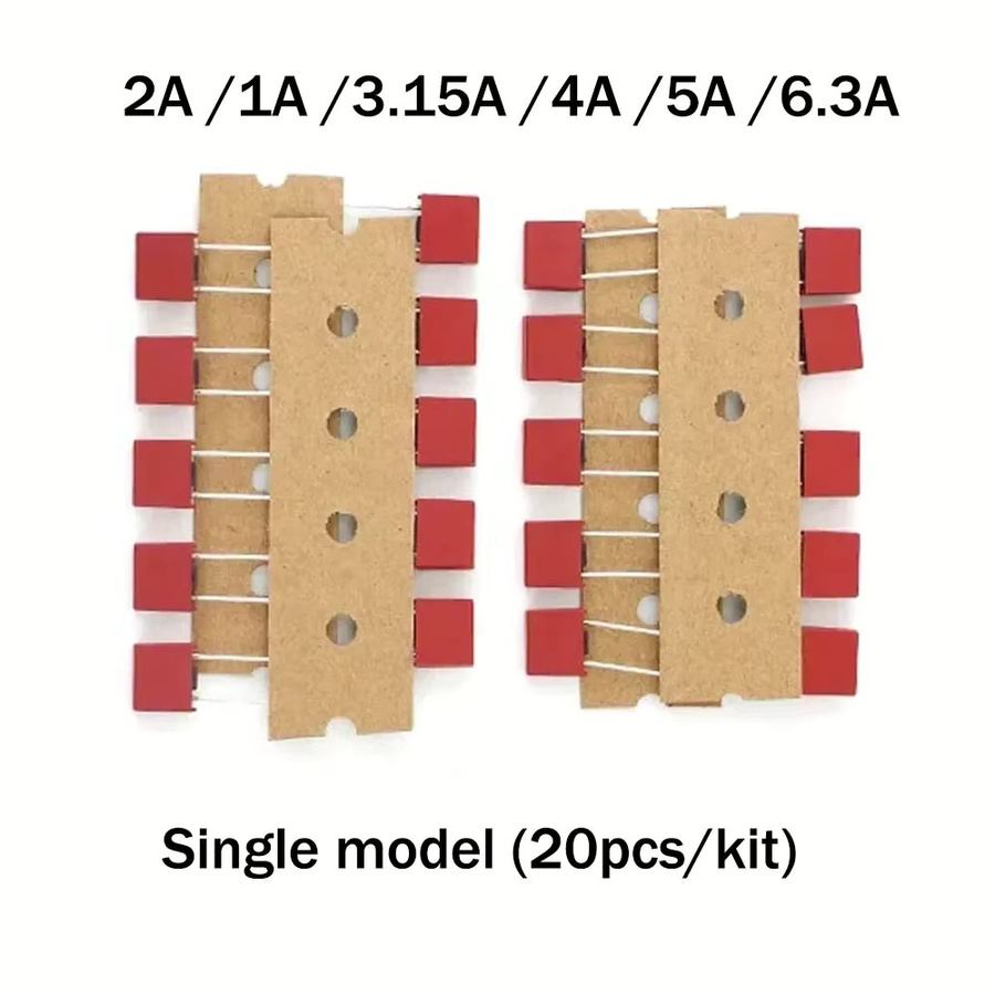 Quadratische Sicherungen Typ 392 für LCD TV Power Boards, träge, Farbe: Rot - Bild 2