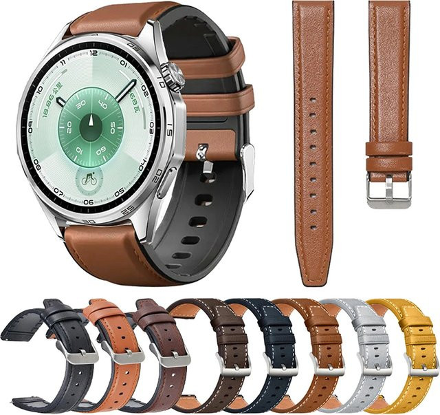 FancyWrist Uhrenarmband Leder-Silikon, 22 mm, Unisex - Bild 1