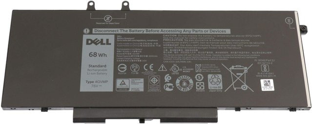 Dell Akku RF7WM, 68 Wh, 4 Zellen, Schwarz - Bild 1