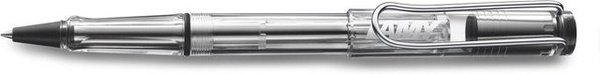 Lamy Safari Vista Rollerball aus transparentem ASA-Kunststoff in Blau