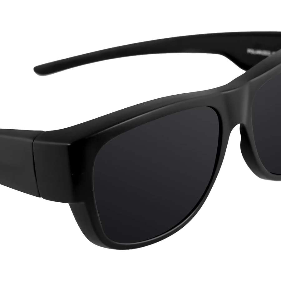 Maxjuli Wrap Around Sonnenbrille, Vollrand, Kunststoff, Schwarz, Unisex, polarisiert - Bild 2