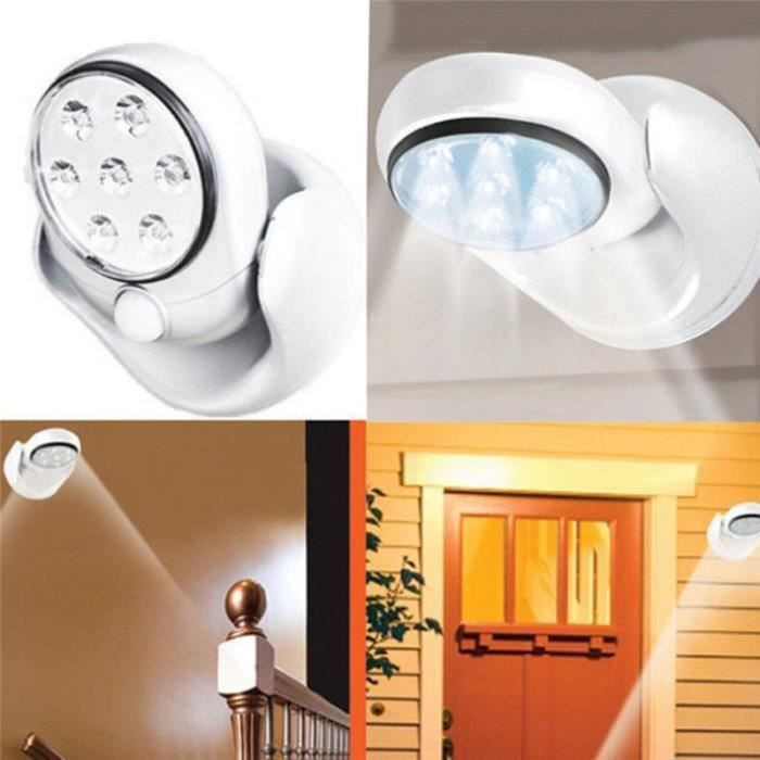LG-EXPRO Kabellose LED-Außenlampe mit Bewegungsmelder in Weiß - Bild 2