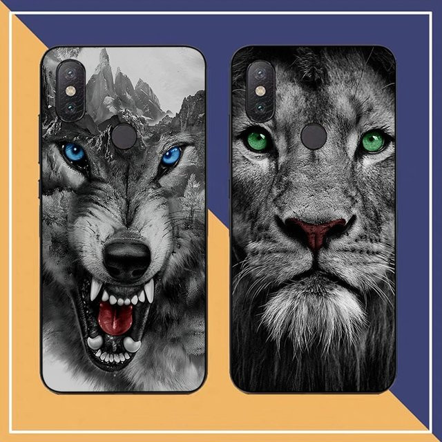 Handyhülle mit Wolf, Löwe und Tiger Motiv für Redmi Note 4x bis Note 11s sowie Poco M3 Pro, Multicolor - Bild 1