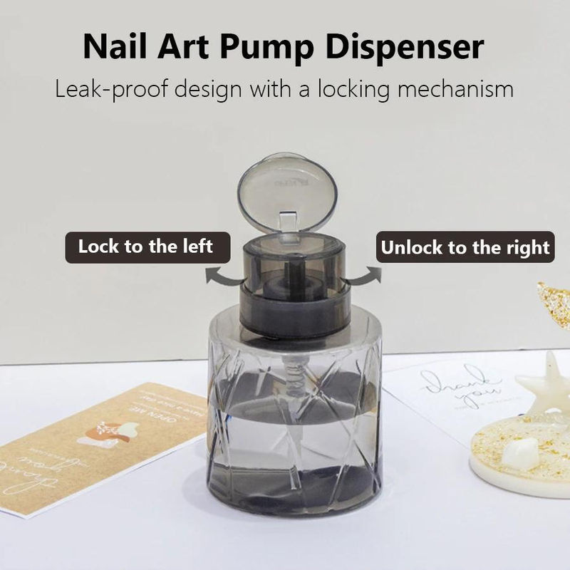 Nachfüllbare Pumpspender Flasche für Nagellackentferner und Make-up-Entferner in Reinfarben - Bild 2