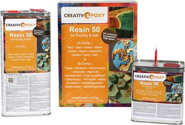 CREATIVePOXY Design-Gießharz Epoxy in Transparent, 6,75 kg - Bild 1