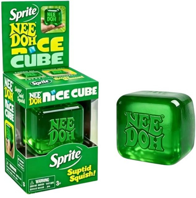 Schylling Nee Doh Nice Cube Soda, Weiches Quetschspielzeug, Green - Bild 1
