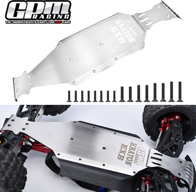 GPM für ARRMA 1/8 KRATON EXB V6 6S Chassis Rüstung, Metall, Grau, Zubehör - Bild 1