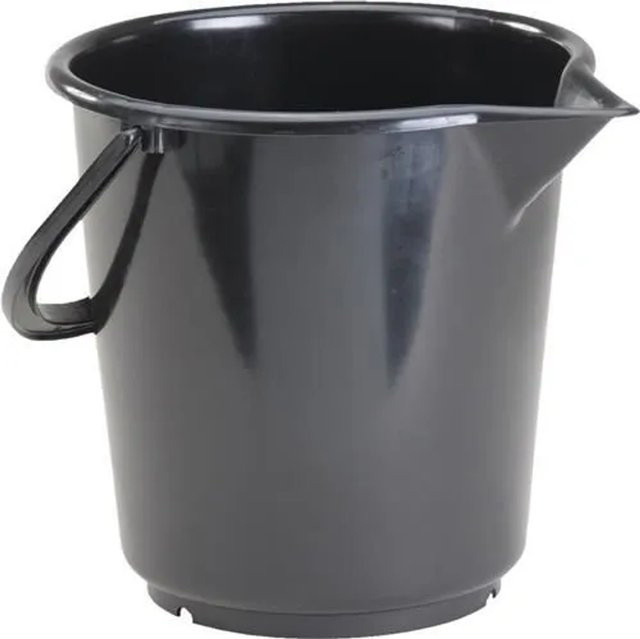 Hünersdorff Eimer HD aus Polyethylen in Schwarz mit 17,0 l Fassungsvermögen - Bild 1