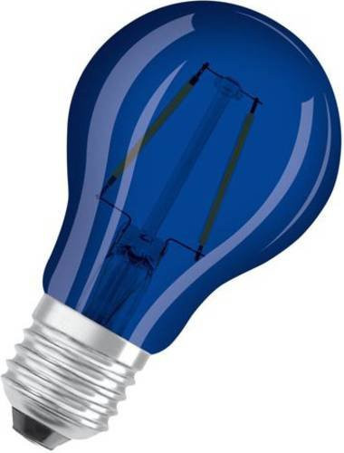 Osram LED Leuchtmittel E27 Blau Kolbenform 2,5 W Durchmesser: 6 cm, Höhe: 10,5 cm - Bild 1