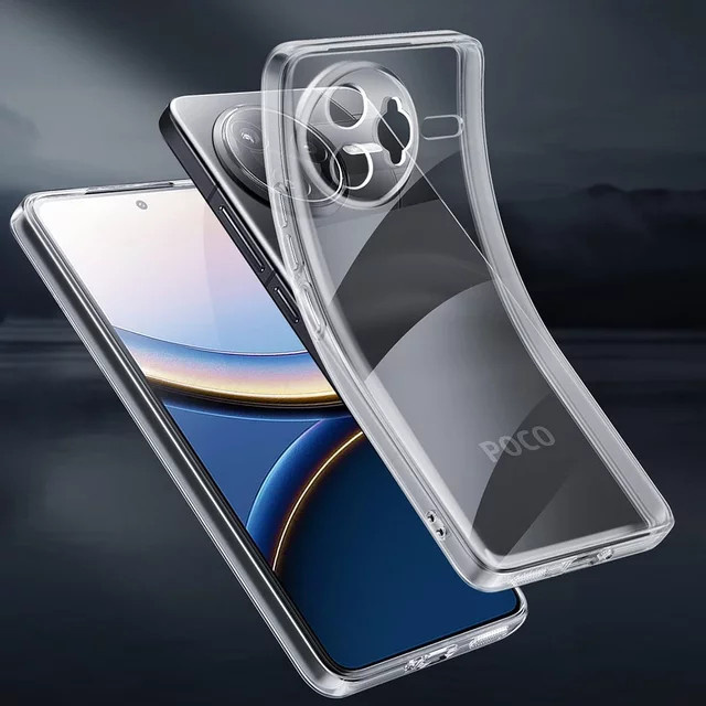 Transparente Silikon Hülle für Xiaomi POCO F8 Ultra F7 F6 F5 F4 F3 Pro 4G 5G Soft Cover - Bild 1