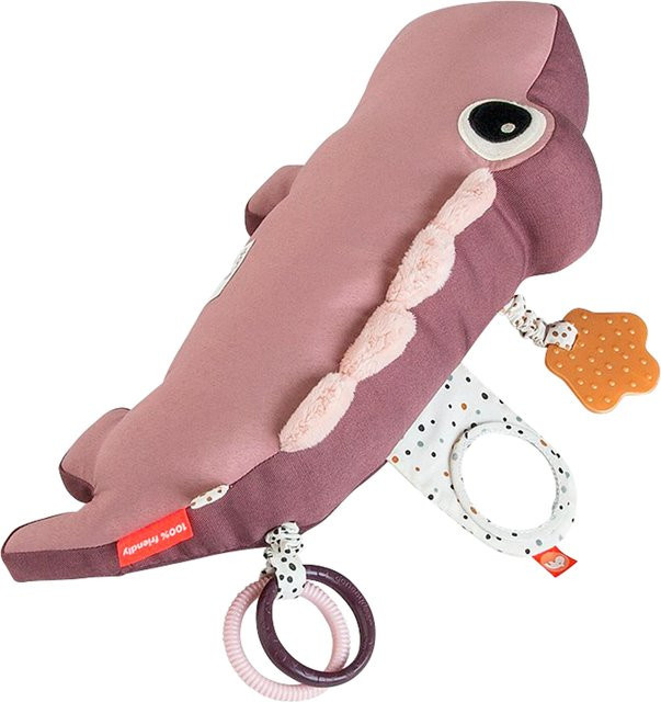 Done by Deer Spielkissen Tummy Time Krokodil rosa ab Geburt - Bild 1
