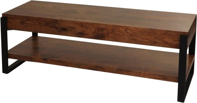 MCW TV-Rack L53 Lowboard aus Metall in Dunkler Wildeiche, B/T/H: 120 x 42 x 44 cm - Bild 2