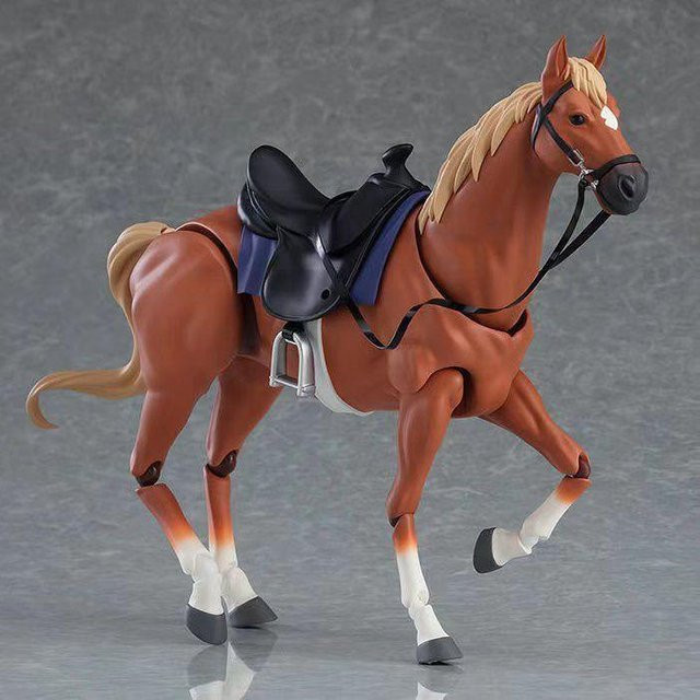 Yiran toy 1 Figma 490 Pferd Modell, Braun Weiß Schwarz Gelb, ab 14 Jahren - Bild 1