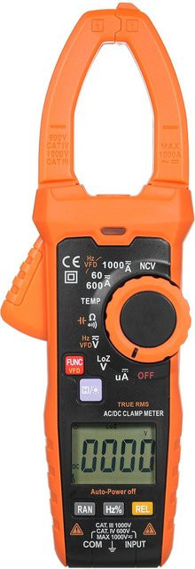 Kkmoon Digitales Zangenmessgerät True RMS 6000 Zählwerte mit automatischer Bereichsmessung in Orange - Bild 1
