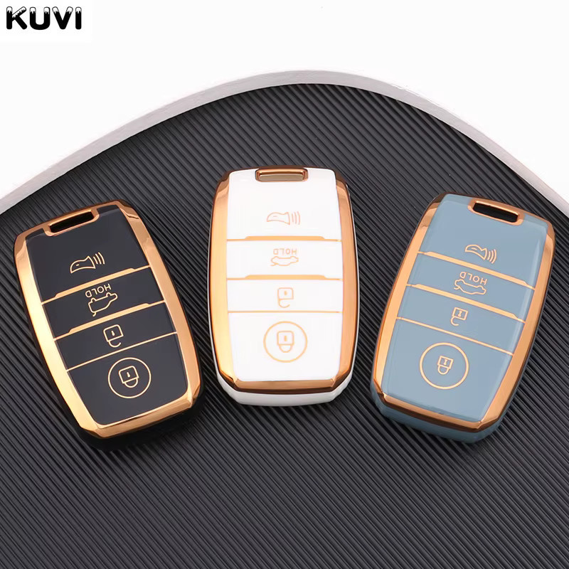 Kuvi TPU Schlüsselhülle für KIA Schlüssel mit 3 oder 4 Tasten für Rio, Sportage, Ceed, Cerato, K3, KX3, K4, K5, Sorento, Optima und Picanto - Bild 2