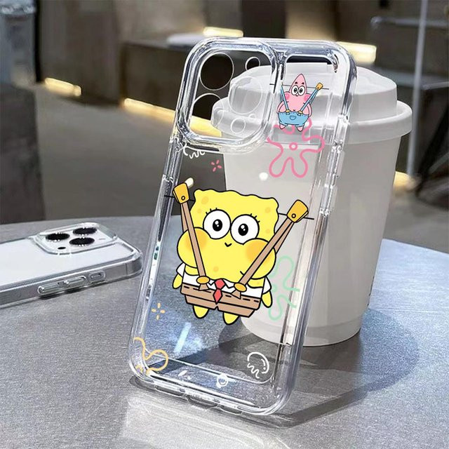 SpongeBob Handyhülle mit transparenter Rückseite für Apple iPhone Modelle - Bild 1