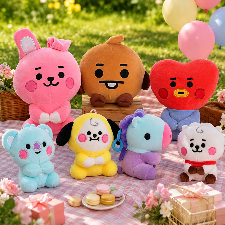 Bandai BT21 Plüschtier-Rucksack-Anhänger, Tiere, Bunt / Mehrfarbig - Bild 3