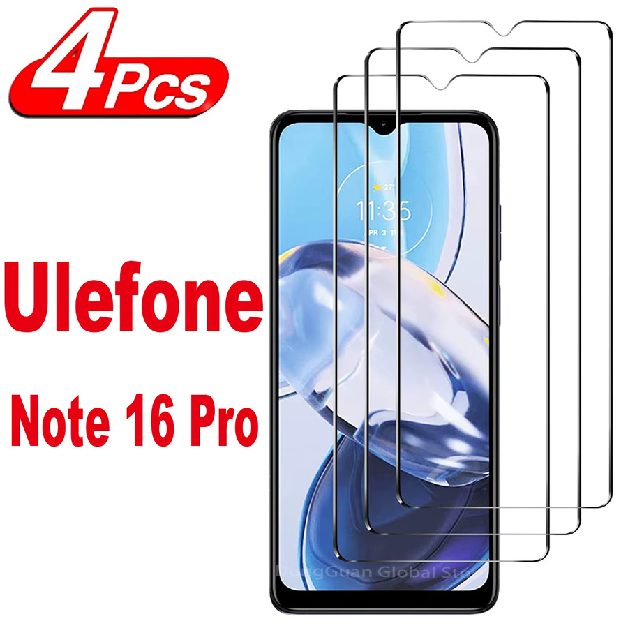 Tanbuer Schutzfolie aus 9H HD gehärtetem Glas für Ulefone Note 16 Pro, transparent - Bild 1