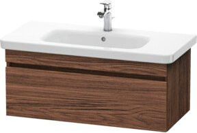 Duravit Waschtischunterschrank DuraStyle in Nussbaum dunkelbraun, wandhängend mit 1 Auszug, B: 93 cm, T: 44,8 cm, H: 39,8 cm - Bild 1