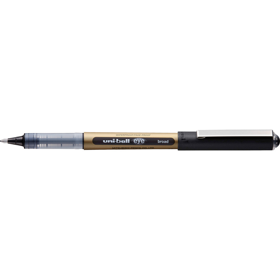 uni-ball Tintenroller eye broad in Schwarz und Gold - Bild 2