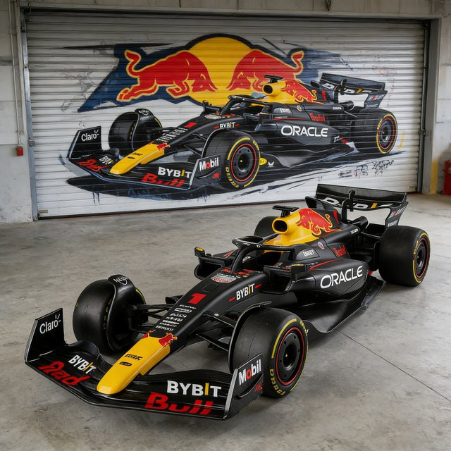 Maisto Red Bull RB19 Formel-1-Rennwagen, 1:18, Metallmodell, bunt - Bild 1
