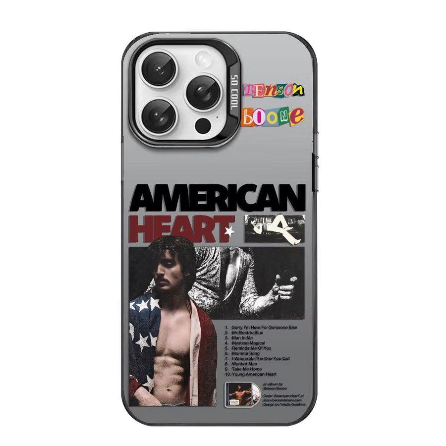 B-Benson Boone Sänger Handyhülle für iPhone 11 bis 17 Pro Max Matte Laser Aurora stoßfeste Schutzhülle in Schwarz und Multicolour - Bild 4