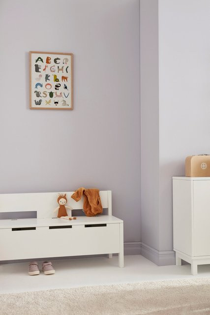 Kids Concept Sitzbank mit Stauraum in Weiß für das Kinderzimmer, B/T/H: 80 x 34 x 50 cm - Bild 1