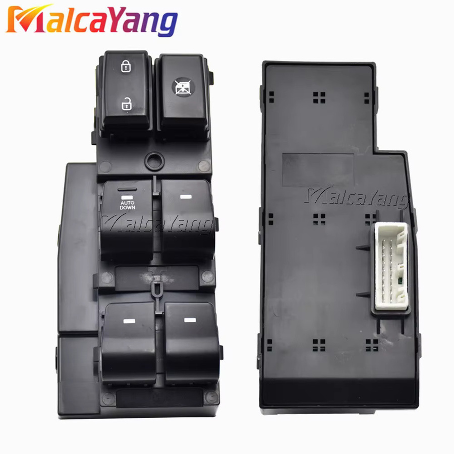 Malcayang Fensterheber Schalter vorne links für Hyundai Elantra 2017-2020, Schwarz, 93570-F20004X 93570F20004X 93570-F21004X 93570F21004X - Bild 3