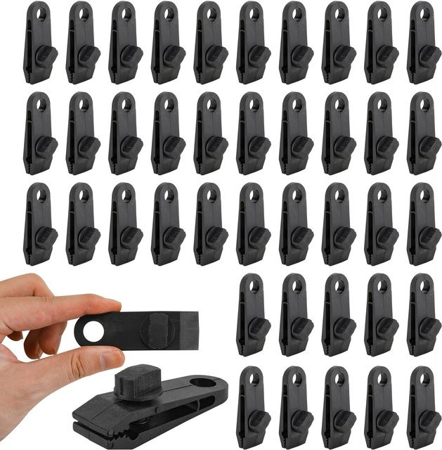 VIBRATITE Planenklemmen in Schwarz als robuster Verschlussgriff für Poolabdeckungen, Banner, Zelte und Leinwandplanen - Bild 1