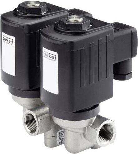 Bürkert Magnetventil 319700 6240 in Schwarz mit 24V Spannung - Bild 1