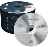 MediaRange CD-R Rohlinge 700 MB in Silber, 50er Cakebox - Bild 1