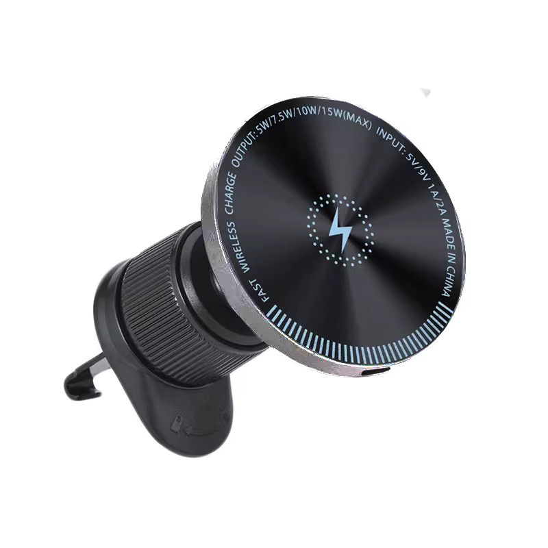 UYUXIO Magnetisches kabelloses Autoladegerät mit 15 W Schnellladung und Air Vent Halterung in Schwarz für iPhone 17 16 15 14 13 12 Pro Max - Bild 6