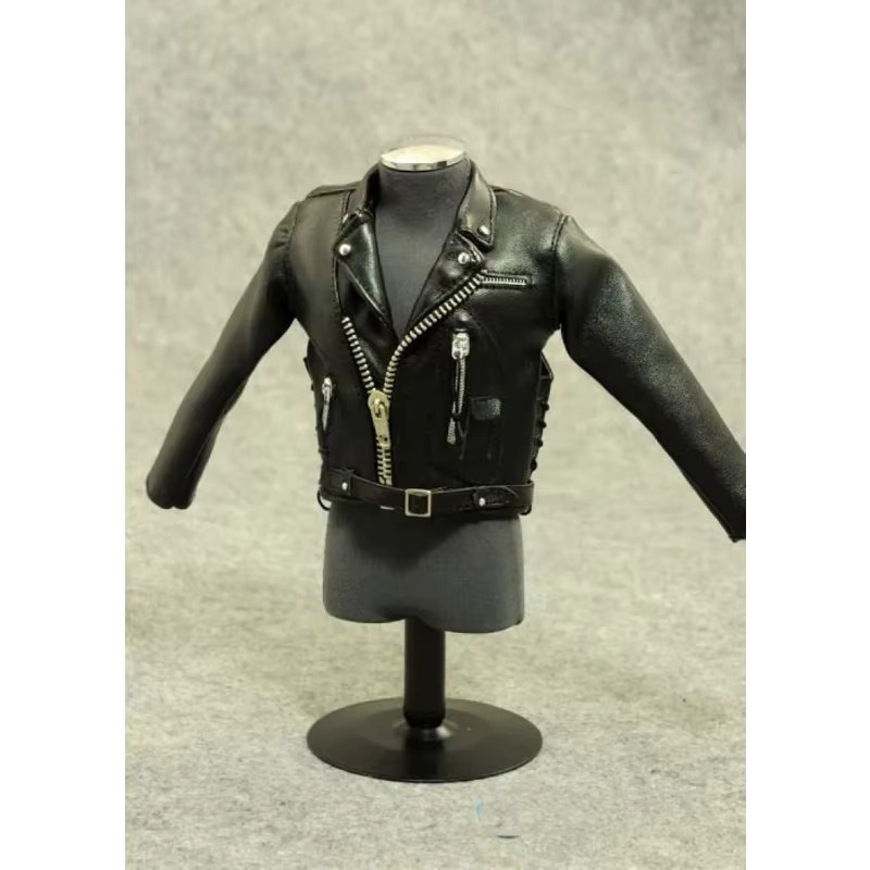ZYTOYS Soldier Black Cool Male Leather Jacket Coat Jeans Clothes Set, Zubehör - Bild 4