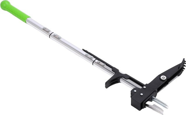 Aimo Aufrechter Unkrautstecher aus Aluminium mit 4 Krallen in Weiß - Bild 1