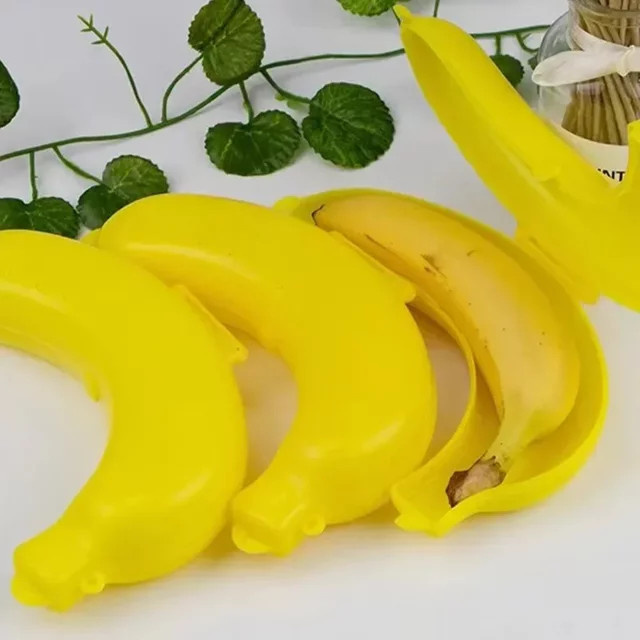 Tragbare Banana Schutzhülle aus Kunststoff für Outdoor und Reise mit Snap-Lid Verschluss - Bild 1