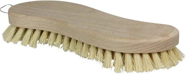 LUX-TOOLS Scheuerbürste aus Holz mit Kunstfasern in S-Form - Bild 1