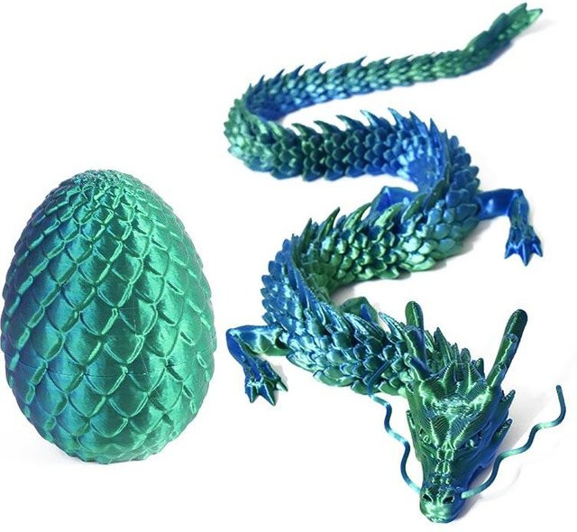BC Pet Supplies 3D-gedruckter Drache mit Ei, Spielzeug, ab 3 Jahren - Bild 1