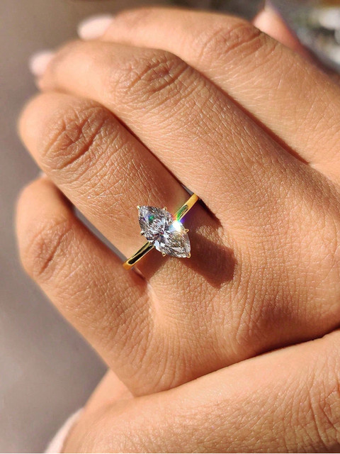 DWJ Verlobungsring, 925 Silber, Diamant, Damen - Bild 1