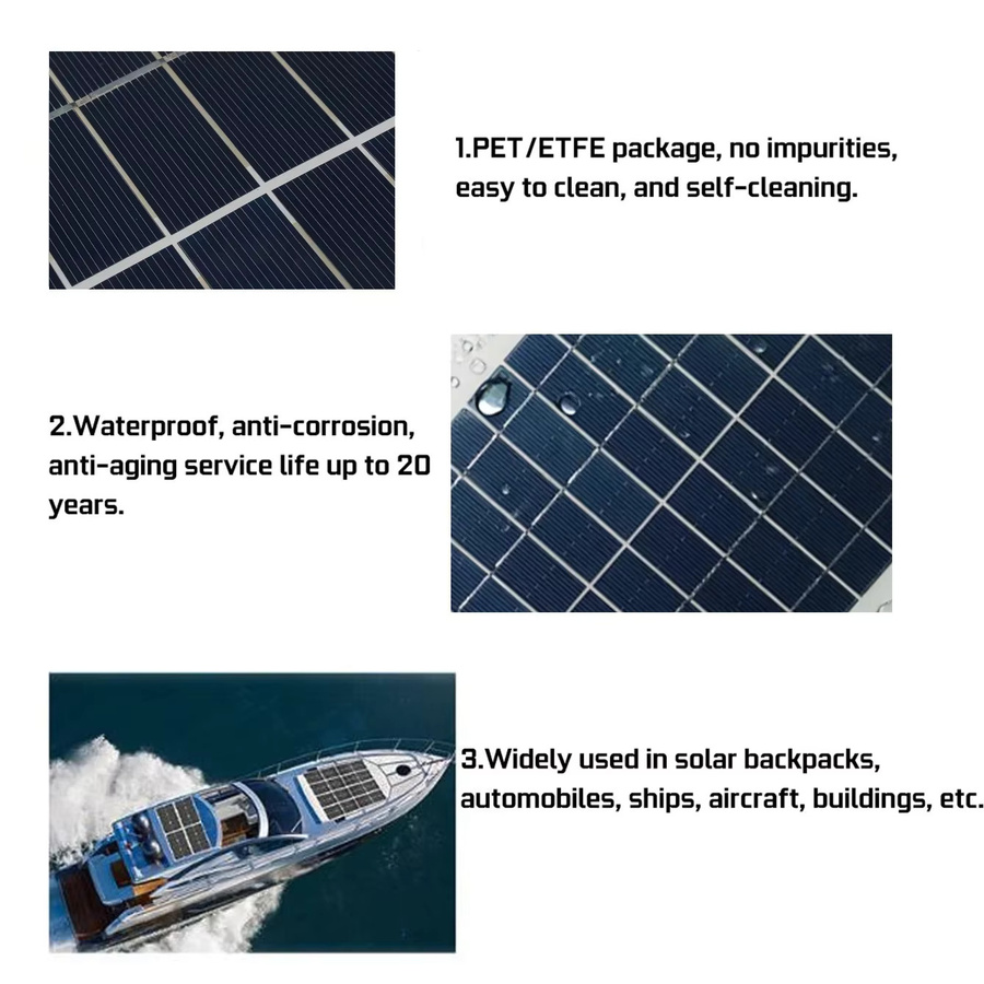 EESBAO 35W Tragbares Solarpanel mit USB-A Schnellladung, Wasserdichtes Solarladegerät in Schwarz für Camping und Outdoor-Aktivitäten - Bild 3
