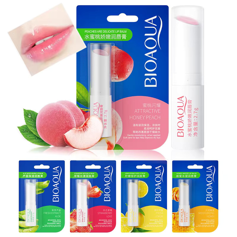 BIOAQUA Lippenbalsam Honey Peach, Glänzend, Unisex - Bild 3