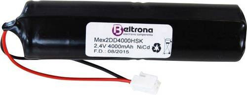 Beltrona ELRD2D4000H Notleuchten-Akku Stecker 2.4V 4000 mAh in Schwarz - Bild 1