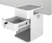 Dataflex Unterbaucontainer Bento Desktop Locker 500 in Weiß mit Soft-Close-Schubladen - Bild 1