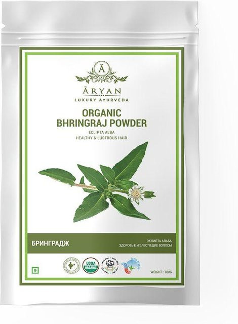 Aryan white Bio-Bhringaraja-Pulver, 100 g - Bild 1
